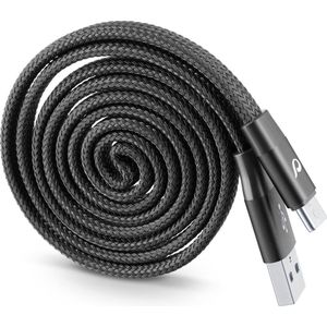 Cellularline USBDATAROLTYCK USB-kabel USB 2.0 1 m USB C USB A Zwart