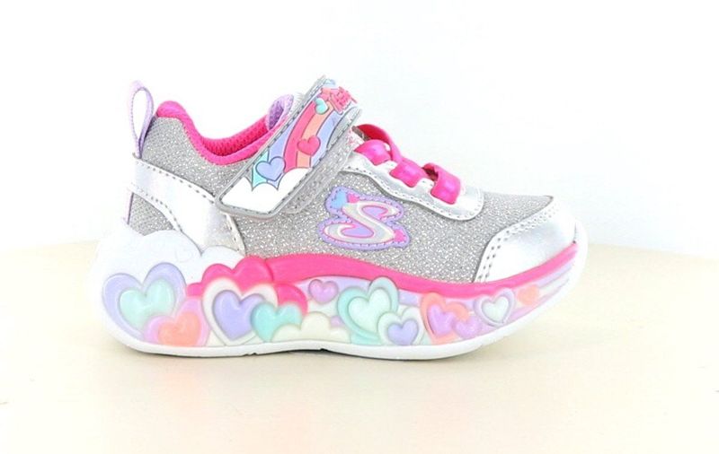 Skechers - 302697 - Sneaker - Zilver - Lichtgevende Zool