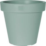 Pro Garden Plantenpot/bloempot Botanic - Tuin buiten - kunststof - mintgroen - Dia 20 cm - rond