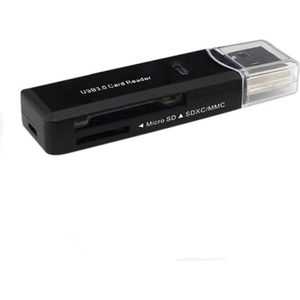 USB 3.0 Card Reader - Supersnel voor Micro SD / MMC / TF - Zwart