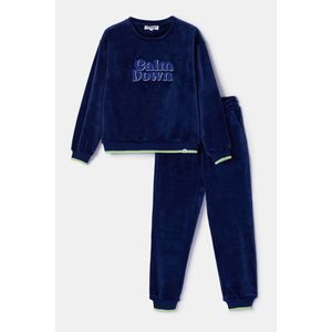 Woody - Pyjama - Meisjes - 100% Polyester Velours - Glow in the dark