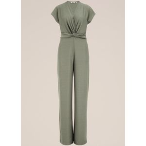 WE Fashion Dames jumpsuit met structuur
