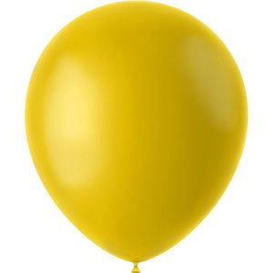 Folat - ballonnen Tuscan Yellow Mat 33 cm - 100 stuks