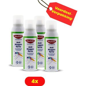 4X HeltiQ Anti-Muggen Spray - Voordeelverpakking!!