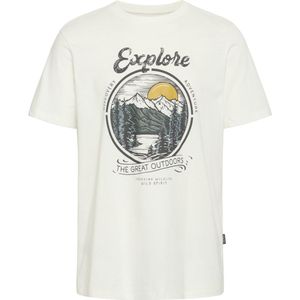 BLEND Shirt 'BHKEVO'  geel / groen / spar / wit