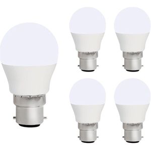 VITO LED Kogelamp G45 B22 - 7W (vervangt 50W) - 533lm - 6400K - 220-240V - Ø50mm - Energiezuinig - 5 stuks