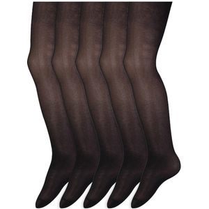 Kinderpanty's | 40 denier | Merk: Yellow Moon | Maat: 98 t/m 176 | Kleur: Zwart | 5 Paar