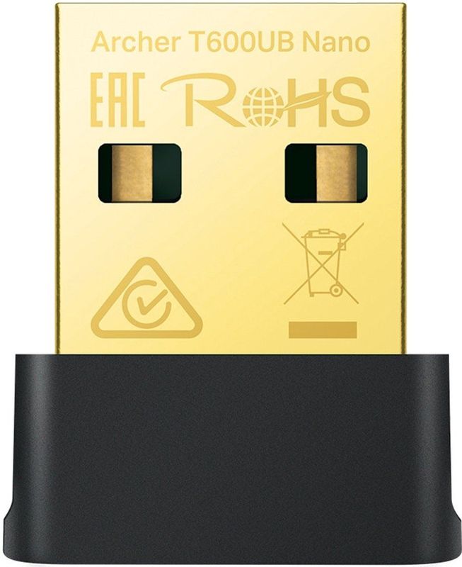 TP-Link - ARCHER T600UB NANO - Netwerkkaart - Zwart - WLAN 433 Mbit/s