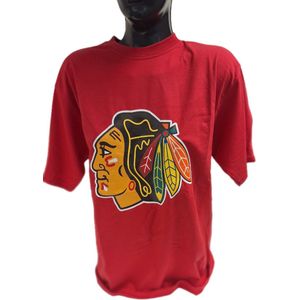 BLACKHAWKS-TSHIRT-RED- XL