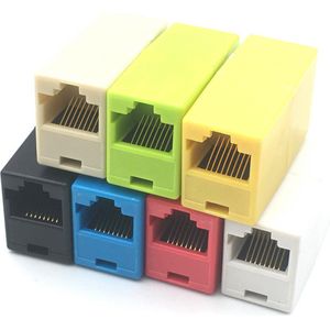 Boysan UTP Koppelstuk - 10-Pack - Wit - RJ45 CAT6 - Ethernet Coupler
