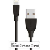 Mobiparts Apple Lightning to USB Kabel 2A 1m - Zwart