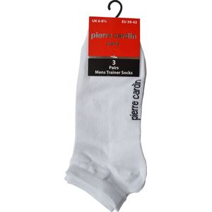 HEREN FITNESS SOKKEN- PIERRE CARDIN- 6 PAAR- WIT 43/46