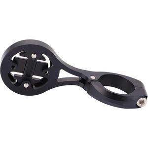 Fietscomputerbevestiging - Aluminiumlegering - Fietscomputerverlengingsbeugel - Fiets GPS bevestiging - Roestwerend - Slijtvast - 222 mm stuurverlenging - Zwart .