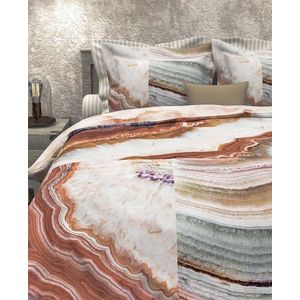 Heckett & Lane dekbedovertrek Kimi Terra-Rose 200x200/220