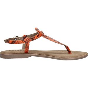 Lazamani Dames sandalen Trendy - oranje - Maat 36