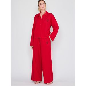 OTTO - After Dark - Pyjamabroek - Knalliges Rood - Steekzakken