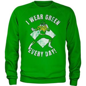 Power Rangers I Wear Green Every Day Sweatshirt Green-S