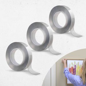 Hammersmith MonsterTape nanotape - Dubbelzijdig tape met Nano-Grip-Technologie - Verwijdering zonder resten - 3 st.