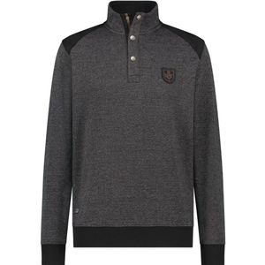 Fellows United Fellows United Pullover Herringbone Suede Details Antra (32.2620 - 120)