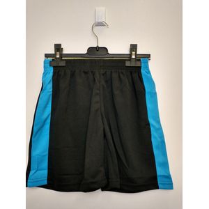 Jongens korte broek Max turquoise zwart Maat 146/152