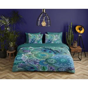 HIP - Kari - Dekbedovertrek - Groen - Katoen Satijn