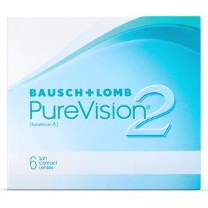 -2.00 - PureVision®2 - 6 pack - Maandlenzen - BC 8.60 - Contactlenzen