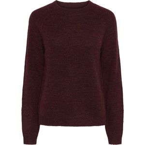 Pieces - Pcjuliana Ls O-neck Knit Noos - Trui - Tawny Port