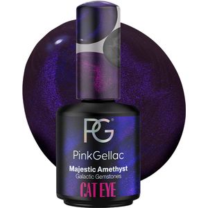Pink Gellac - Cat Eye Gellak - Majestic Amethyst - 15 ml - Indigo Blauwe Gel Nagellak