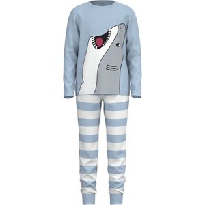 name it pyjama set jongen Dusty Blue Shark maat 86-92