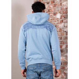Napapijri - B-Back Graphic - Hoodie - Blauw - Relaxed Fit