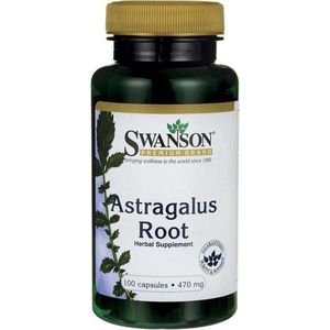 Supplementen - Astragalus 470mg - Vegan - 100 Capsules - Swanson -