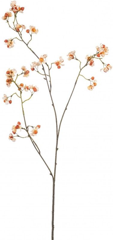 Fleurdirect - Kunsttak Euonymus - Kunststof - Creme - 0 x 90 x 0 cm (BxHxD)