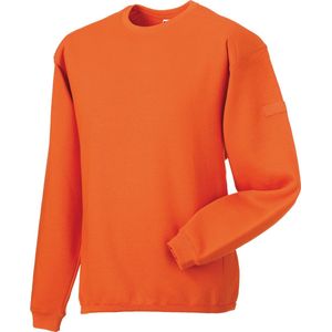 Heavy Duty Crew Neck Sweater 'Russell' Orange - 3XL