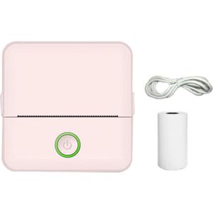 PULUZ 1 Stuks - Draadloze Mini Printer Bluetooth Thermisch Printen Roze X6 Mobiele Foto Printer