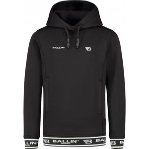 Ballin Amsterdam - Jongens Slim fit Sweaters Hoodie LS - Black - Maat 6