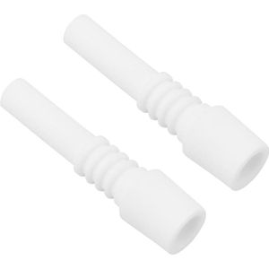 10mm Zandblaster Keramische Nozzles Eplacement Zandstralen Tips - 2 stuks - Vervanging Air Zand Blast Accessoires - Wit - 10mm x 40mm .