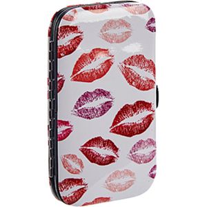 Arte Regal Manicureset Lippen 10,8 X 6 Cm Staal Rood/wit 7-delig