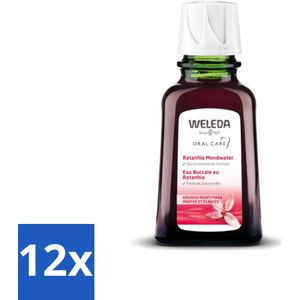 WELEDA - Mondwater geconcentreerd - Ratanhia - 50 ml - Voordeelverpakking - 12 stuks