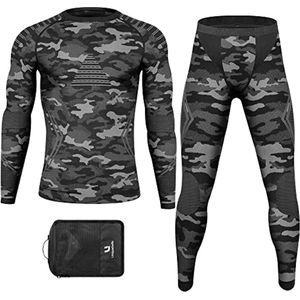 Upgrade Versie Heren Thermisch Ondergoed - Ademend, Sneldrogend en Functioneel voor Winterse Activiteiten