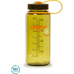 Nalgene Wide-Mouth Bottle - drinkfles - 16oz - BPA free - SUSTAIN - Olive