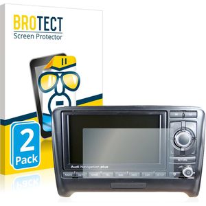 BROTECT - Screenprotector voor Audi TT 8J 2006-2014 RNS-E - Folie Beschermfolie transparant (2 Stuks)