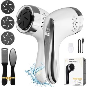 BAESS Elektrische Eelt verwijderaar - Waterdicht - Voetvijl - Eeltvijl - Oplaadbaar - Eeltverwijderaar - Wit