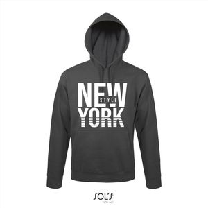 Hoodie 359-97 New York - S, Dgrijs