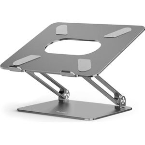 Laptopstandaard: Multi-angle-standaard met Heat-Vent, aluminium verstelbare notebookstandaard compatibel met laptop (10-17 inch)