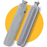 Pasper - Langwerpig Kruik - Grijs - 75 cm - 3,5 Liter - 8 Uur Warmte