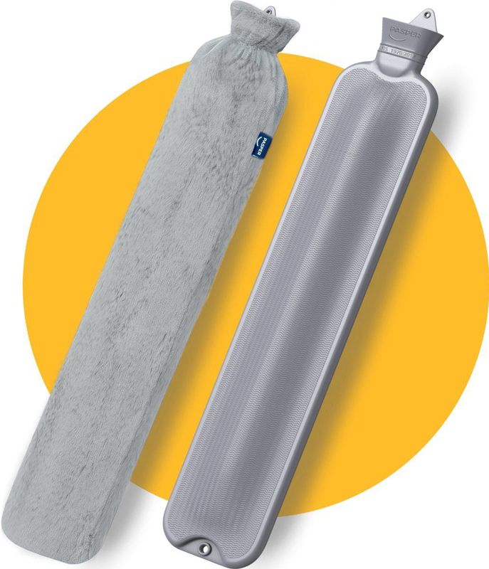 Pasper - Langwerpig Kruik - Grijs - 75 cm - 3,5 Liter - 8 Uur Warmte