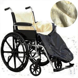 Rolstoelhoes Voetenzak - Rolstoel Deken - Zwart - Warm - Waterdicht