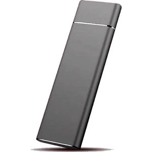 Mini externe harde schijf 4 TB - Zwart - Geschikt voor Windows op PC, Laptop en Telefoon - Mobiele draagbare externe opslag - Mobile portable extern storage drive - USB 3.0 Type C naar USB 3.1 Type A - 4TB