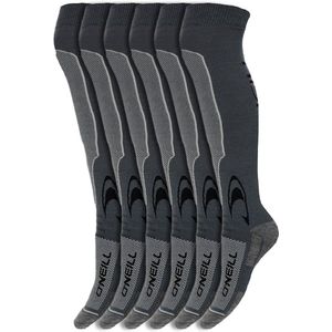 Skisokken | Doelgerichte demping | Merk: O'Neill | Kleur: Grijs | Maat: 35 t/m 46 | 6 Paar