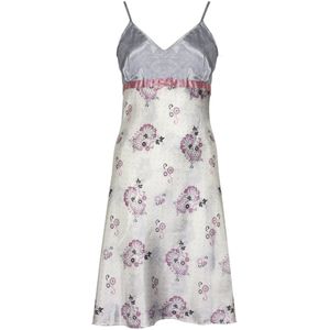 Irresistible Dames Nachthemd - Satijn - Gestipte Hals - Maat XL